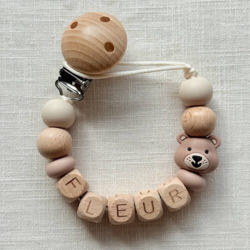 speenkoord met naam beertje naturel